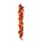 Glitzhome® 6ft. Fall Lighted Maple Leaves Garland with Timer